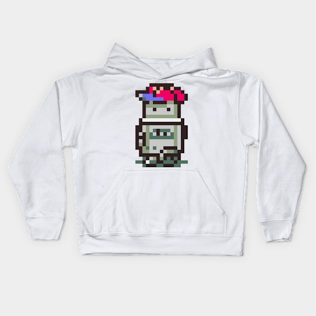 Ness-Bot Sprite Kids Hoodie by SpriteGuy95